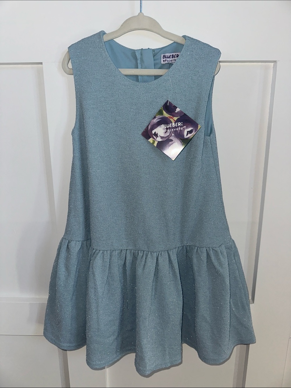 Blueberi Boulevard Blue Sparkle Dress NWT